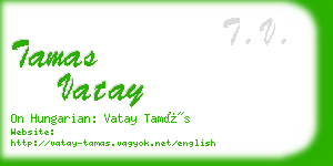 tamas vatay business card